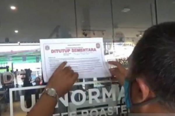   Layani Makan di Tempat, Upnormal Rawamangun Ditutup Petugas
