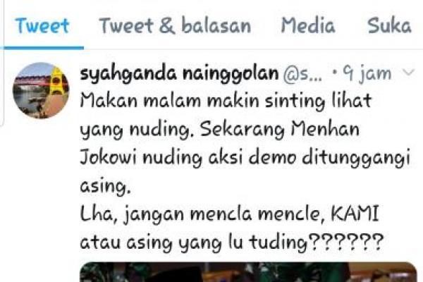 Syahganda Diciduk Polisi, Twitt Terakhirnya Tanggapi Prabowo