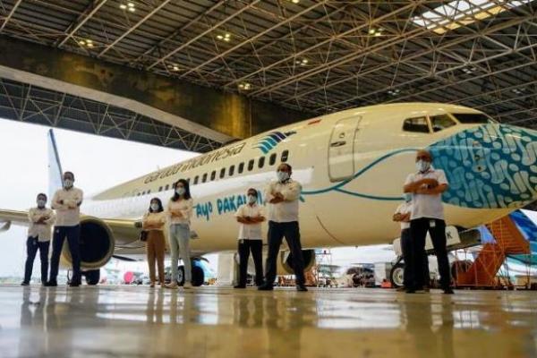  Garuda Indonesia Rilis Mask Livery Corak Batik Parang