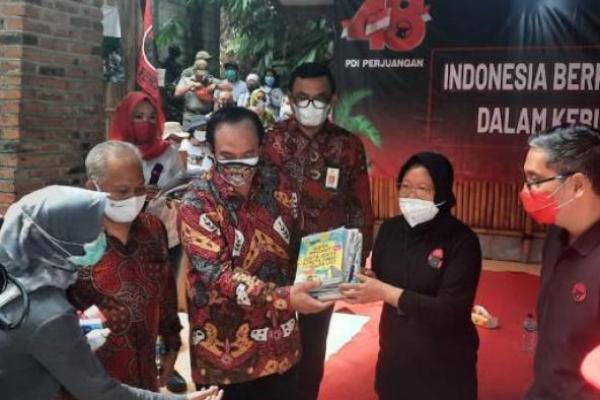 Ribuan Eksemplar Buku Perpusnas Penuhi Koleksi Perpustakaan Mega Ilmu Ciliwung
