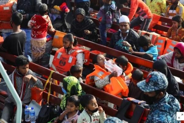 PBB Kunjungi Pengungsi Rohingya ke Pulau Terpencil di Bangladesh