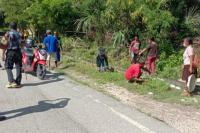 Tak Pakai Masker, Warga Dihukum Bersihkan Jalan dan Saluran Air