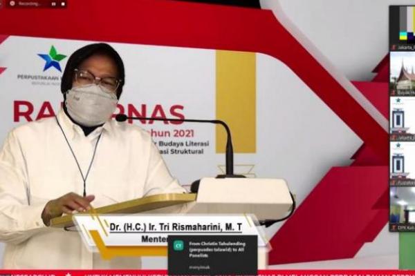 Mensos Apresiasi Perpusnas Lakukan Program Perpustakaan Berbasis Inklusi Sosial