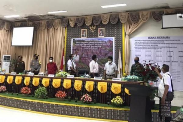  Elemen Masyarakat di Kabupaten Sabu Raijua Ikrar PSU Damai 