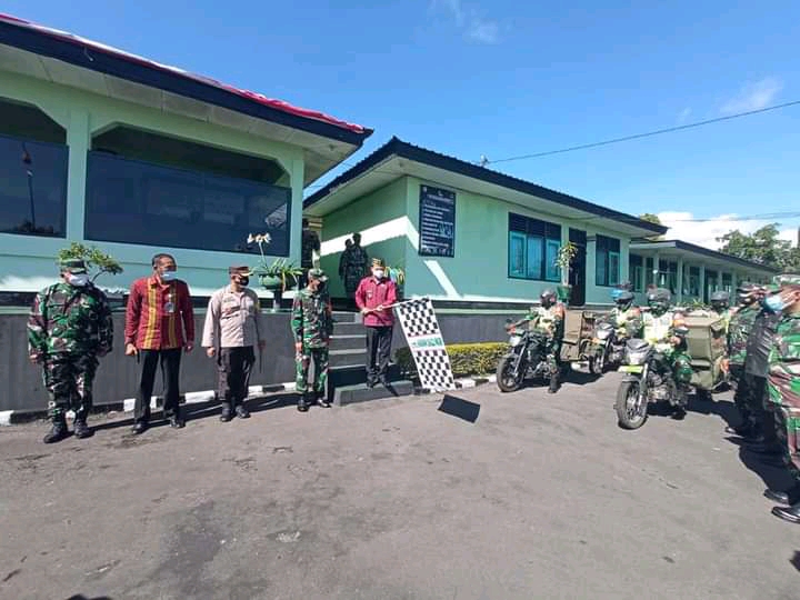Bansos Peduli Covid-19, Kodim 1612/Manggarai Sumbang Beras 10 Ton 