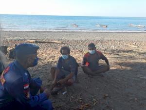 Patroli Wilayah Pesisir, Polisi Himbau Nelayan Taat Prokes
