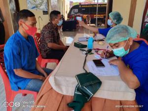  Tahanan Polres Kupang Jalani Vaksinasi Gratis