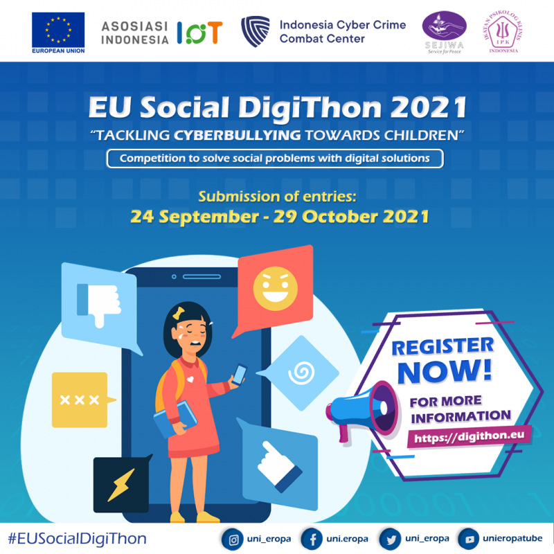 Uni Eropa Luncurkan EU Social DigiThon 2021 untuk Mengatasi Cyberbullying