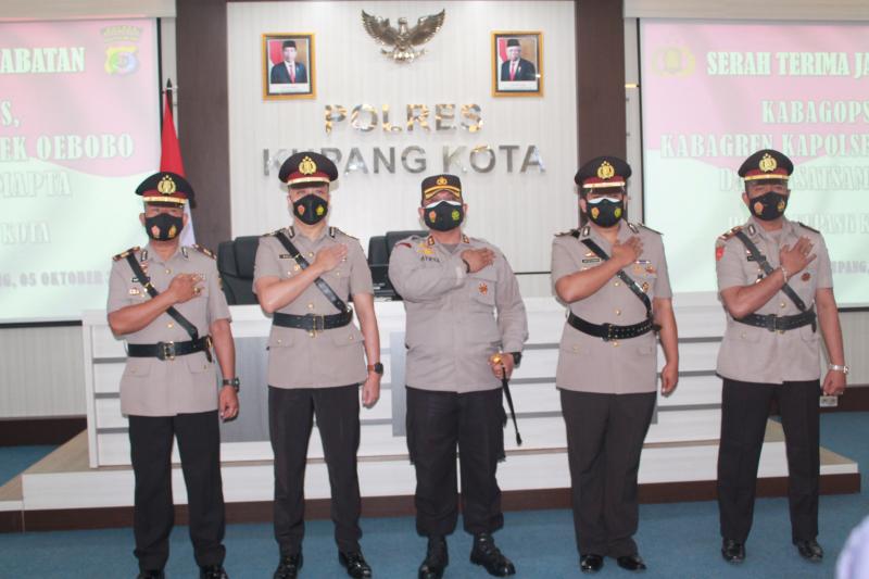 Polres Kupang Kota Punya Empat Pejabat Baru
