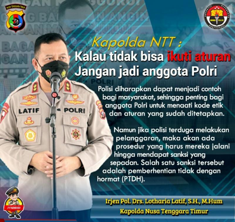 Dipecat dari Polri Malah Melawan dan Gugat ke PTUN, Ini Pesan Kapolda NTT