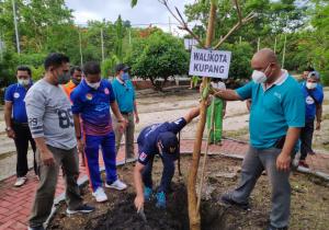 Peringati Hari Guru, Wali Kota Kupang Tanam Pohon Bersama Para Guru