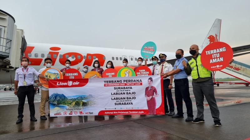 Lion Air Buka Rute Baru Langsung Surabaya-Labuan Bajo 