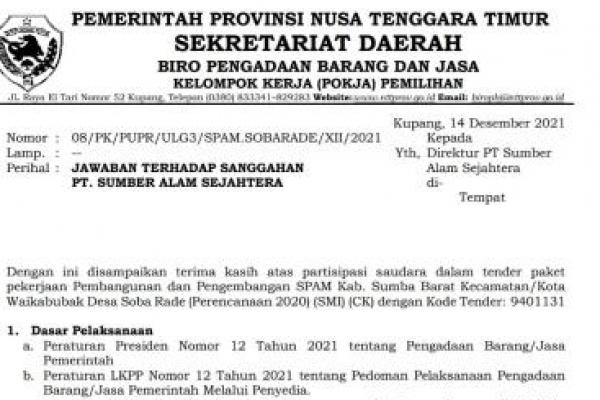 Pokja Pemilihan tak Jawab Soal Syarat Minimal Saldo Rekening PT ESA