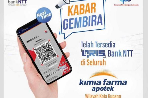 QRIS Bank NTT Hadir di Semua Apotik Kimia Farma di Kota Kupang