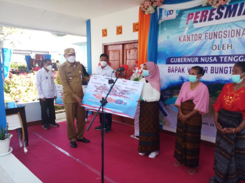 Sebagai pelopor penggerak ekonomi pada sektor UMKM, PT Bank Pembangunan Daerah Nusa Tenggara Timur atau Bank NTT kembali menghadirkan Kantor Fungsional Bank NTT Moni di Desa Moni Kecamatan Moni, Kabupaten Ende.