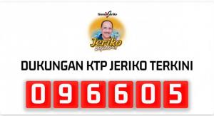 Syarat KPU Hanya 21.432 KTP, Jeriko Sudah Kantongi 96.605 KTP