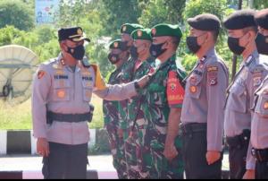Perdana, Jelang Pilkades Serentak di Kabupaten Kupang, Kapolres Gelar Show of Force