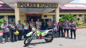 Pakai Sepeda Motor, Kapolres Kupang Pantau Pelaksanaan Pilkades Serentak