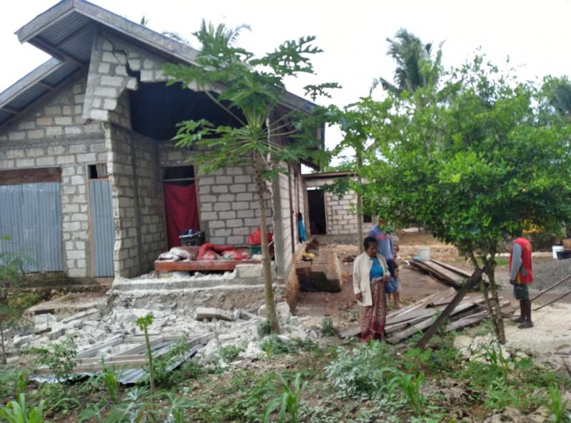 Gempa Magnitudo 5,5  SR Akibatkan 30 Rumah di KabupatenKupang Rusak Parah 