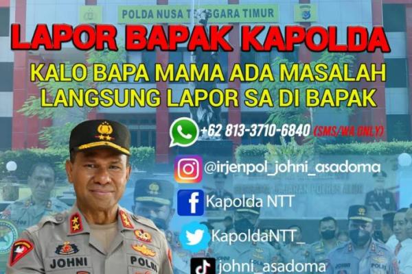 Ada Masalah Kamtibmas? Silahkan Lapor Langsung ke Kapolda NTT