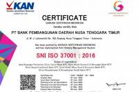 Ciptakan Manajemen Bersih dan Zero Tolerence dari Suap, Bank NTT Terapkan ISO 37001:2016