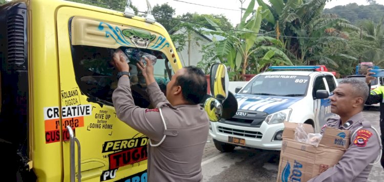 Polda NTT dan Polres Daratan Timor Back Up Pengamanan di Lokasi Tanah Longsor Takari