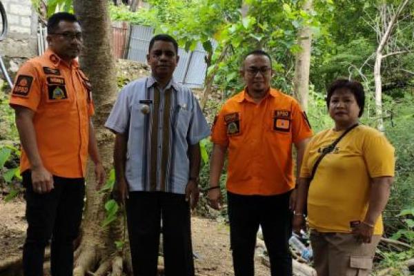 BPBD Kota Kupang Cek Bencana Longsor di Kelurahan Mantasi 