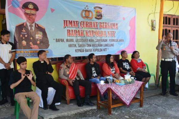 Dengar Curhat Kaum Difabel, Kapolda NTT Sampaikan Aturan Khusus Berkendaraan