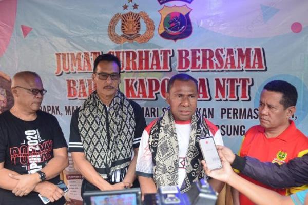Serap Aspirasi Warga, Kapolda NTT Senam Bersama dan Dialog dengan Mahasiswa
