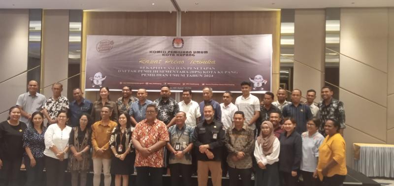KPU Kota Kupang Pleno Terbuka Penetapan Daftar Pemilih Sementara 2024 