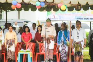 Meriah, Peringatan Hadiknas di Amabi Oefeto Timur yang Dipimpin Bupati Kupang 