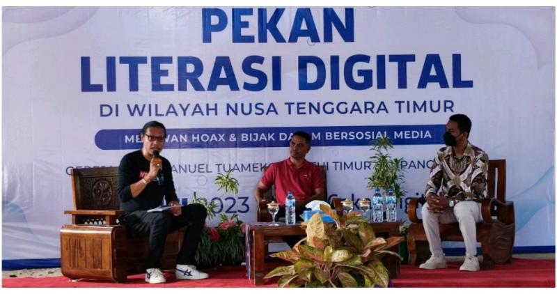 Aptika Kominfo Pusat bekerja sama dengan kelompok Komunitas Masyarakat Jemaat GMIT Imanuel Tuameko, menyelenggarakan Talkshow dan Edukasi digital bagi masyarakat.