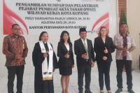 Pesan Kepala BPN Kota Kupang  untuk Dua PPAT yang Baru Dilantik