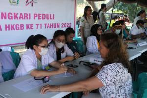  Polda NTT Gelar Senam Sehat dan Pengobatan Massal di Lokasi Car Free Day