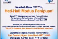 Peringatan dari Bank NTT