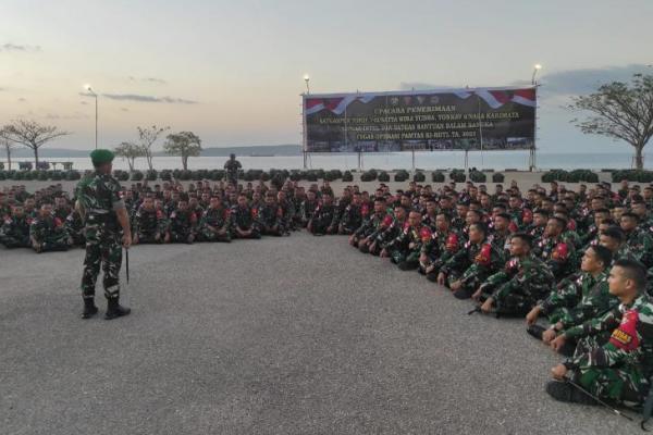 1 Batalyon Satgas Pamtas RI-RDTL dari Mataram dan Bukit Barisan Jaga Perbatasan RI-Timor Leste