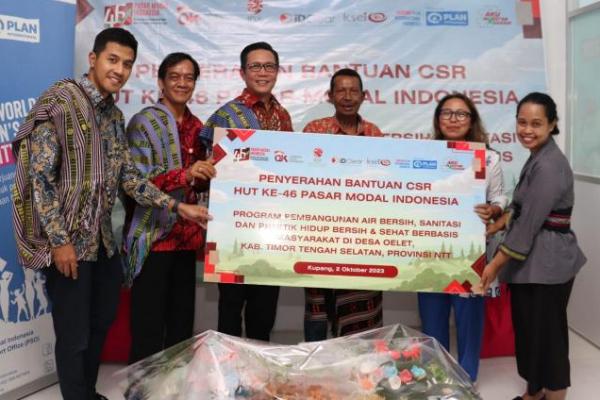  Lewat Plan Indonesia Pasar Modal Indonesia Serahkan CSR untuk Pembangunan Air Bersih di Desa Oelet