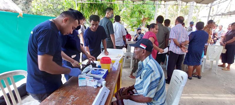 Ikatan Dokter Indonesia (IDI) merayakan HUT ke 73 tahun 2023. Puncak HUT IDI ini dirayakan IDI cabang Kupang dengan bakti kesehatan bagi ratusan warga di Kecamatan Nekamese, Kabupaten Kupang, Minggu (22/10/2023).