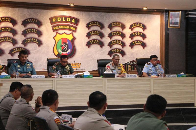 Rakor Polda NTT-TNI Ungkap Enam Kabupaten di NTT Rawan dan Empat Kabupaten Lain Sulit Diakses