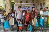 Peduli Anak Stunting, SPN Polda NTT Beri Bantuan Makanan 