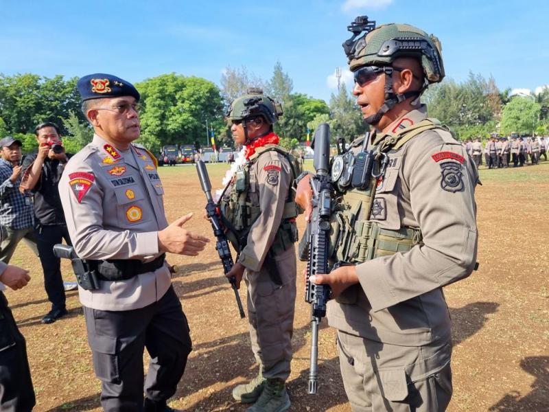 Sukses Jalankan Tugas di Papua, 104 Anggota Brimob Polda NTT Raih Penghargaan