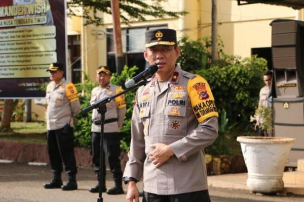 Wakapolda NTT Motivasi Personel Operasi Mantap Brata Turangga Amankan Pemilu 2024