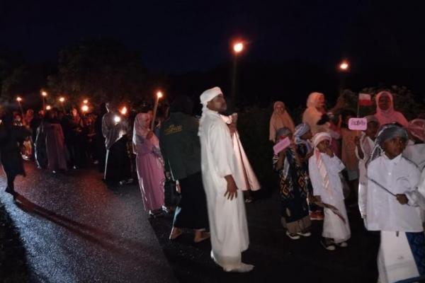 Umat muslim di Desa Rindiwawo, Kecamatan Wolowaru, Kabupaten Ende, NTT menggelar pawai obor Gema Ramadhan 1445 H, Jumat (8/3/2024) malam.