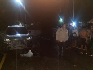 Lakalantas di Jalan Timor Raya, Pengemudi Honda Revo Sekarat