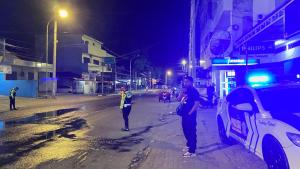  Jajaran Satuan Lalu Lintas Polresta Kupang Kota melakukan patroli ;ampu biru setiap malam  di seluruh wilayah Kota Kupang.