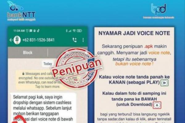 (Hoaks): Bank NTT Ingatkan Nasabah Waspadai Penipuan Undangan Pernikahan