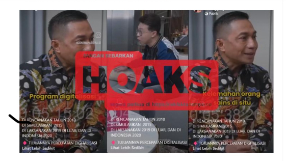 Sebuah video reels berdurasi 1 menit 21 detik dengan narasi Covid-19 merupakan hasil konspirasi Rockefeller Foundation, beredar di sosial media Facebook.