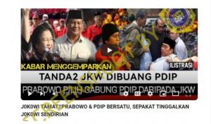 (Hoaks): Prabowo dan PDI Perjuangan Bersatu Tinggalkan Jokowi
