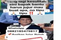 (Hoaks): Prabowo Tawarkan Bantuan Melalui WhatsApp