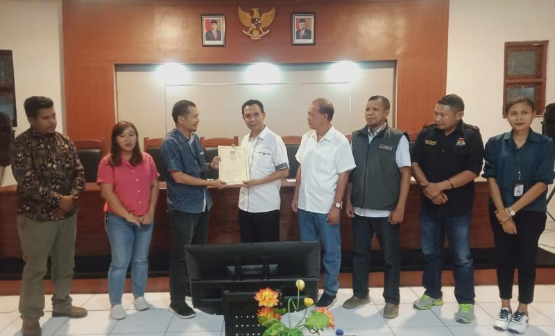 KPU Belu Serahkan Hasil Vermin Perbaikan ke Paket Roman 